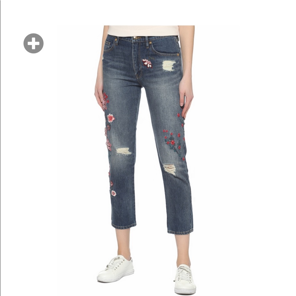 Juicy Couture Black Label floral jeans